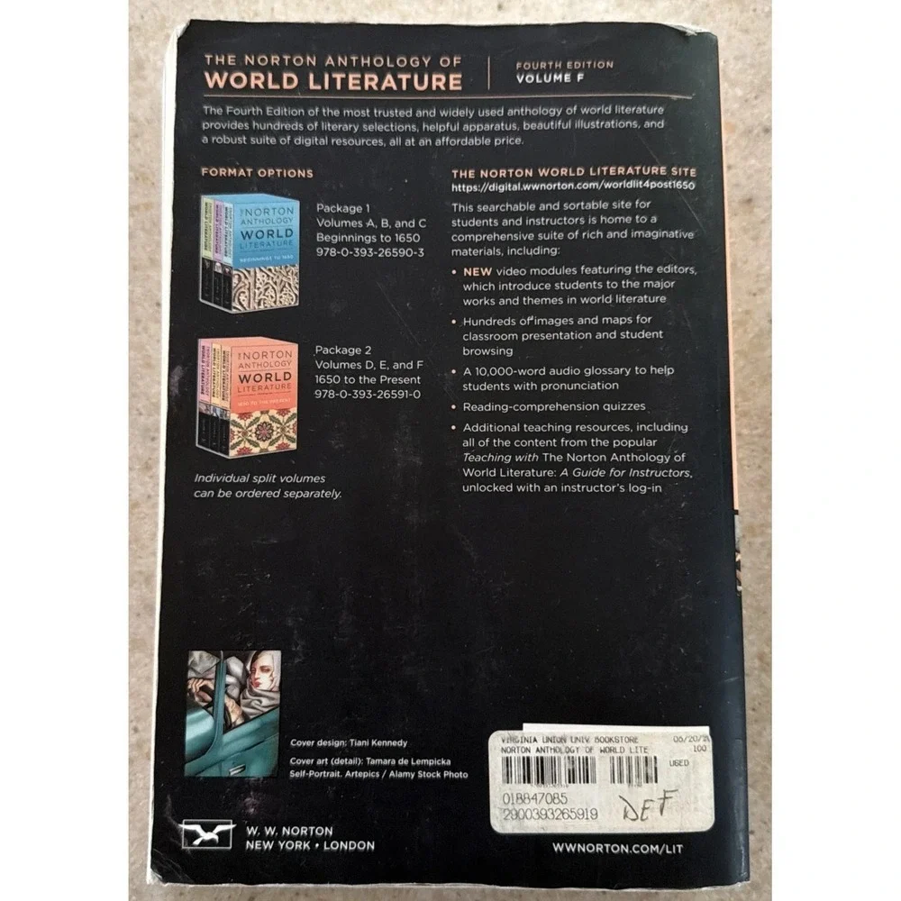Norton Anthology of World Literature 4th edition (Vol. E-F)